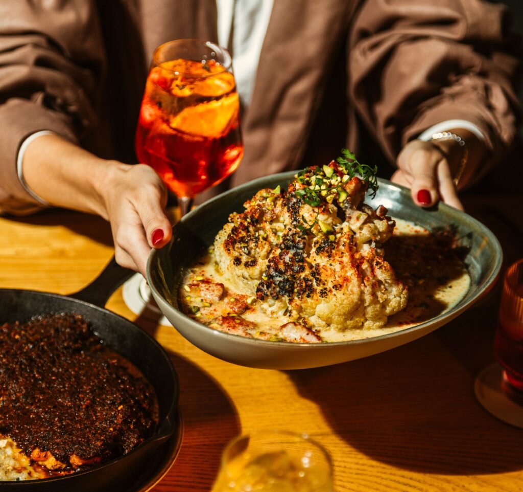 Shared table experience at Fuego restaurant in Mexico City