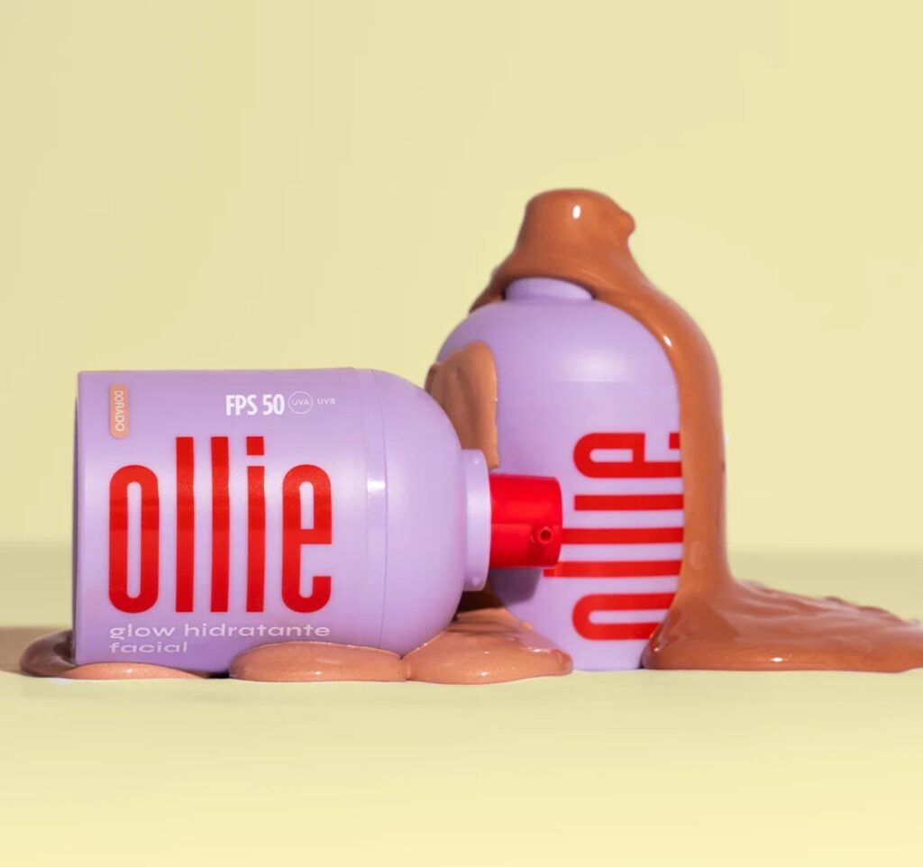 Ollie Glow Facial Moisturizer SPF 50 delivering hydration, sun protection, and a radiant finish.